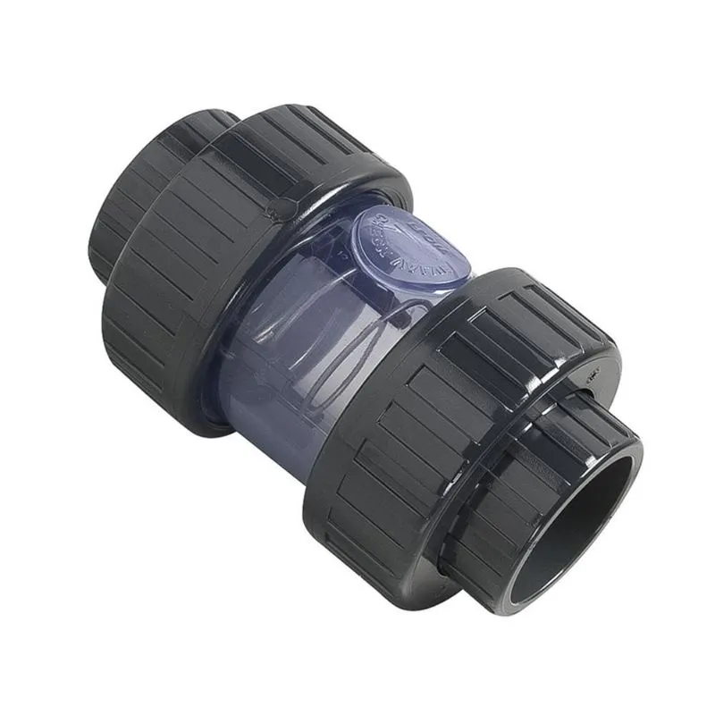 Válvula Retenção Transparente Pvc-u Epdm Pn16 D.união F/f