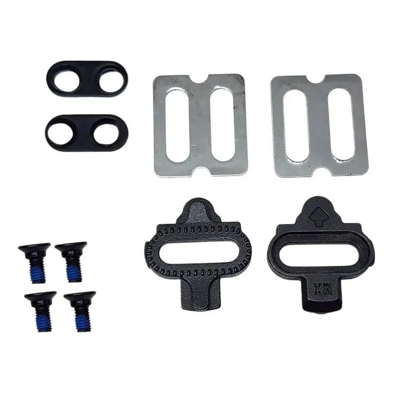 3x Par Tacos Taquinho Pedal Clip Bike Preto Sapatilha Spd Mt