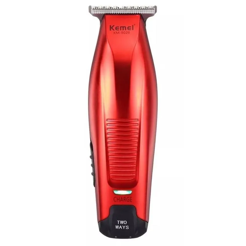 Aparador De Pelo Kemei Km-5026 Vermelho 100v/240varba Sem Fio Bivolt 5w Kemei 5026 Cor Vermelho 100v/240v