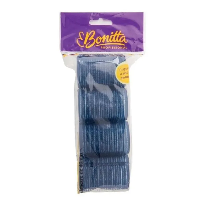3x Kit Com 4 Bobs Autoaderente Grande Efeito Cachos Bonitta