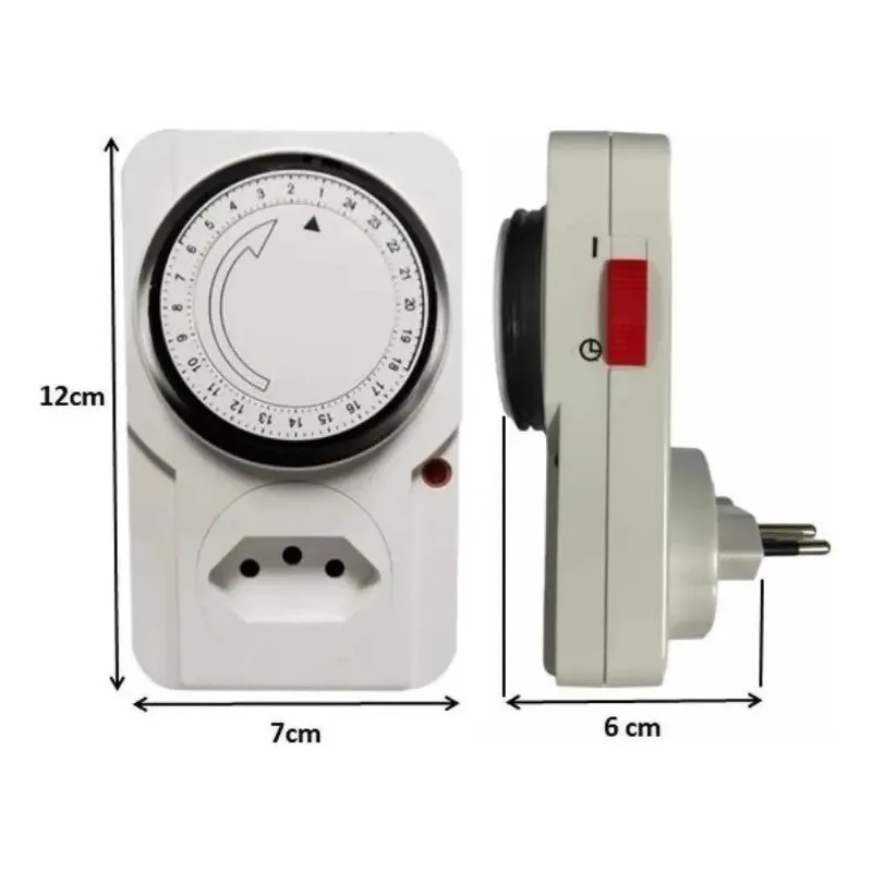Timer Temporizador Analógico 24 Horas 110/220v
