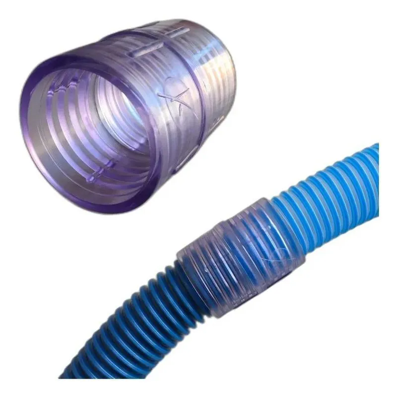 Emenda Para Mangueira 38mm De Piscina Cor Transparente