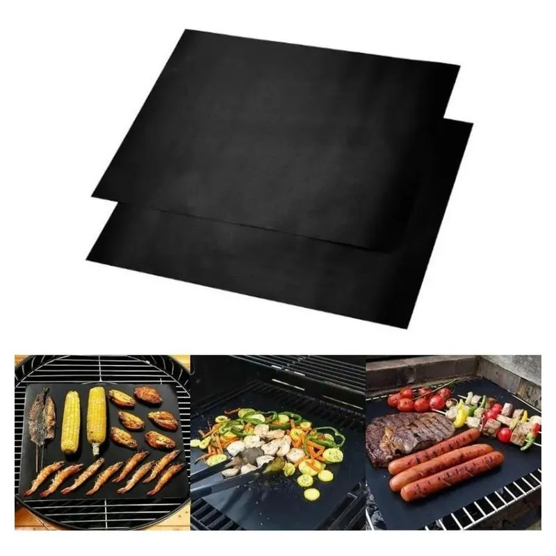 2x 2 Tapetes Mantas Teflon Antiaderente Churrasqueira Forno
