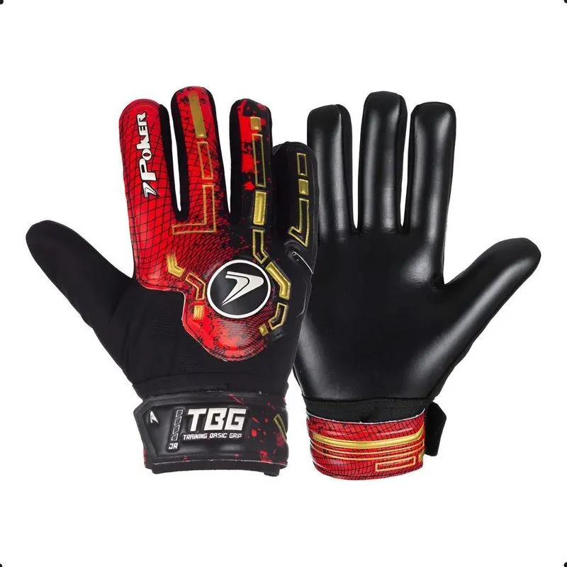 Luva De Goleiro Campo Infantil Envio Azul - Branco