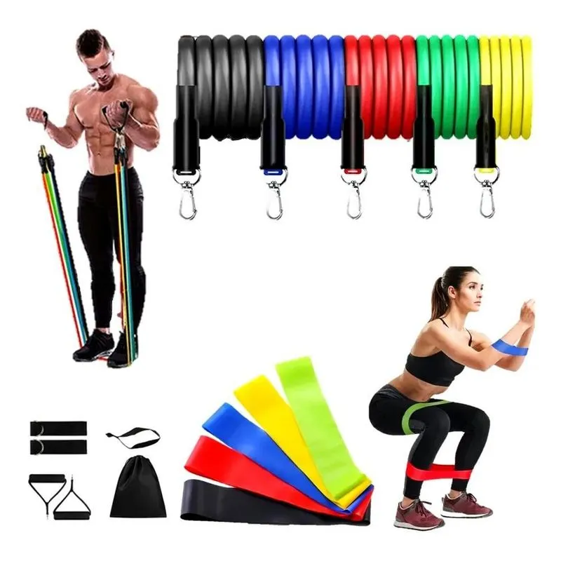 Ditap Mix Kit 11 Itens Elástico Extensor Com 5 Mini Band Tre