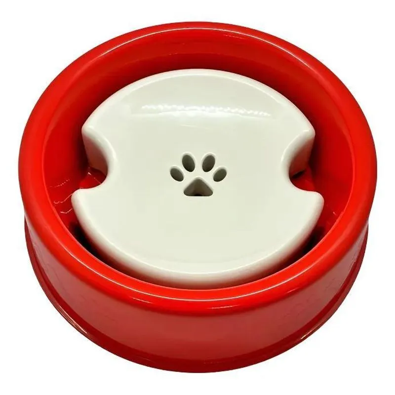 Bebedouro Não Molha Pelos Para Cães Pelos Secos Pelos Vermel