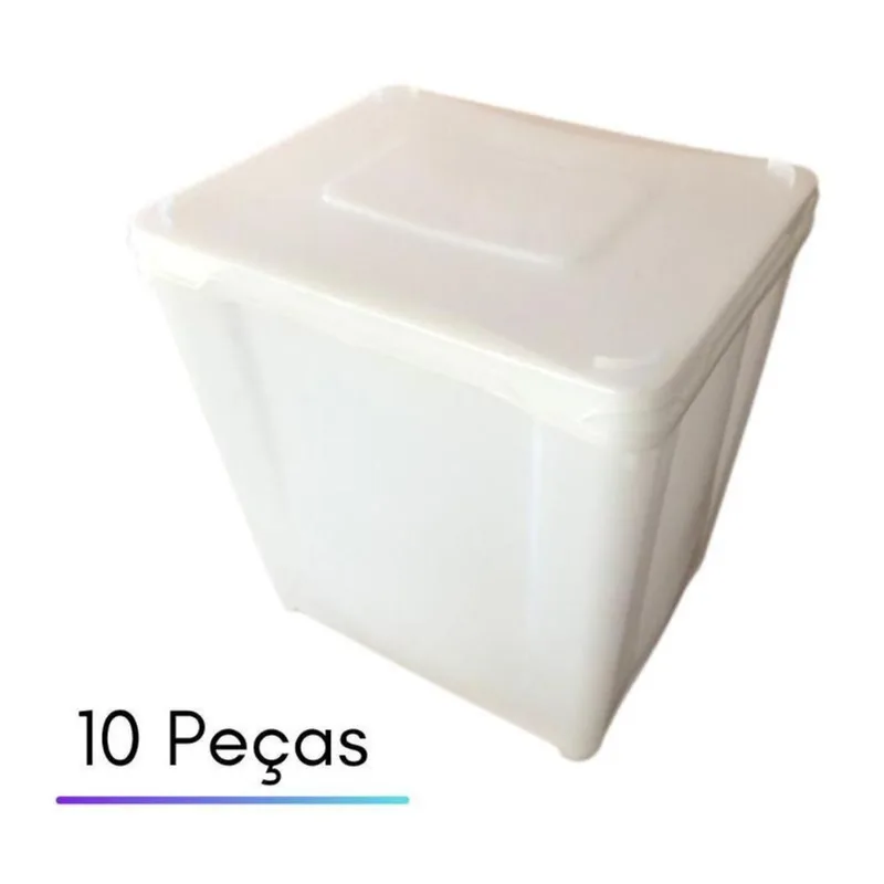 Recipinete Retangular - Kit 10 Peças