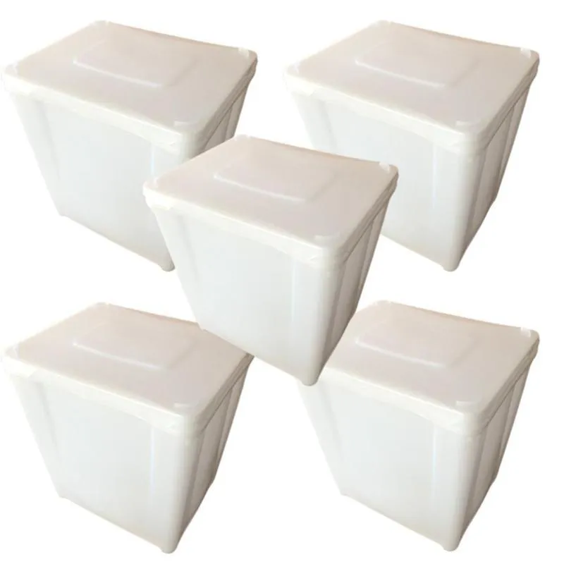 Pote De 10 Litros Para Sorvete - Kit 05 Peças