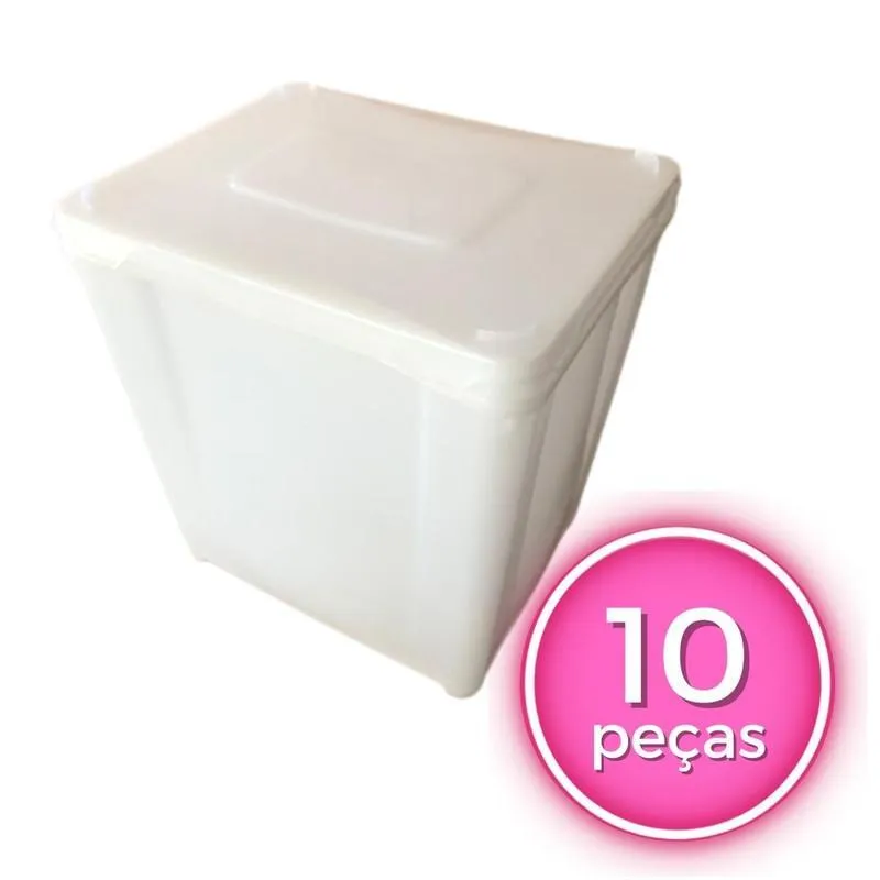 Pote Para Sorvete De 10l - Kit 05 Peças