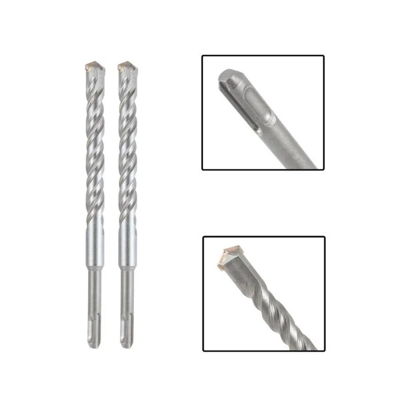 Jogo 2 Brocas Sds Plus 20X310 Mm Aço Carbono Tungstênio