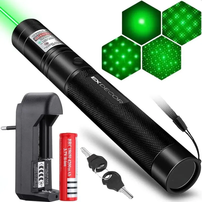 10x Caneta Laser Verde Ultra Forte Alcance 100km A Prova D'