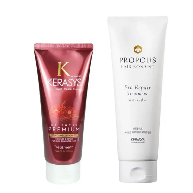 Kit Kerasys Máscara Oriental Premium 200ml + Propolis Hair Bonding 250ml