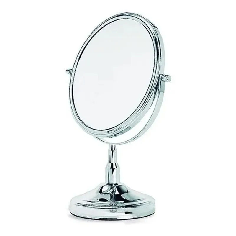 10x Espelho De Mesa Com Aumento Dupla-face Redondo 17cm