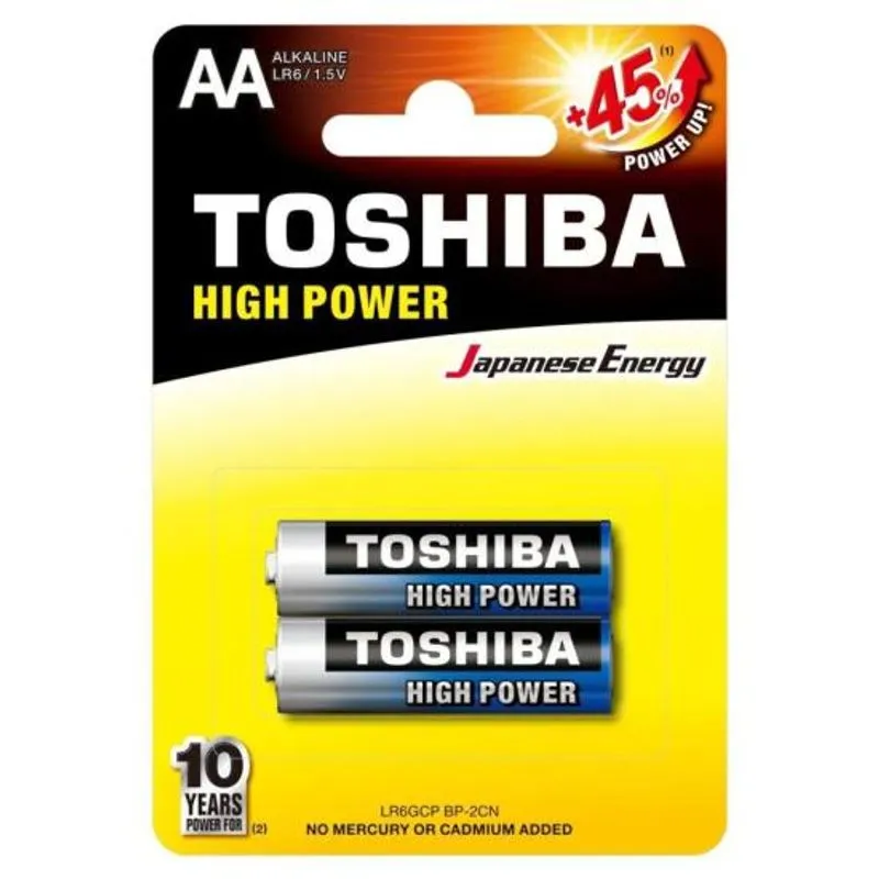 Pilha Alcalina AA 1,5V Toshiba Longa Duração Kit 4 Pilhas