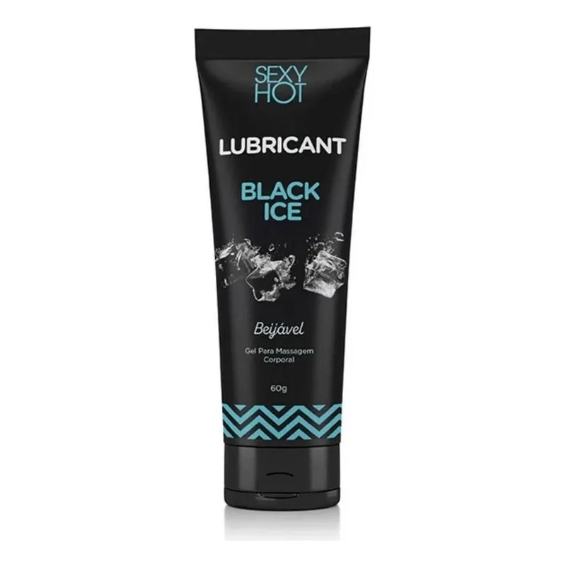 10x Gel Lubrificante Sexo Anal Vagina Cú Black Ice Beijável