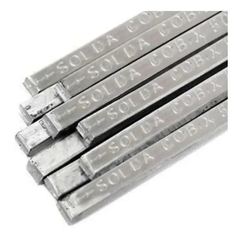10x Estanho Solda 50x50 Barra Vareta Verga Aprox 1000g/1kg