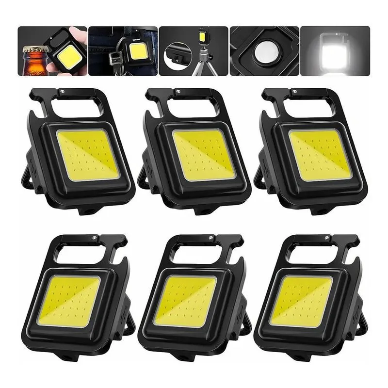 3x 6 Luzes De Acampamento De Led Recarregáveis E Portáteis M
