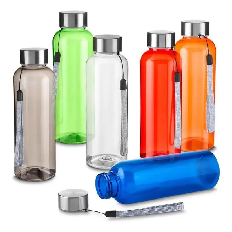3x Garrafa Squeeze 550ml Agua Academia Plástico Tampa De Met