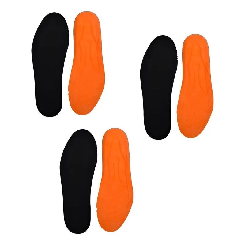 Kit 3 Pares Palmilhas Ortopédica 40 Preto E Laranja