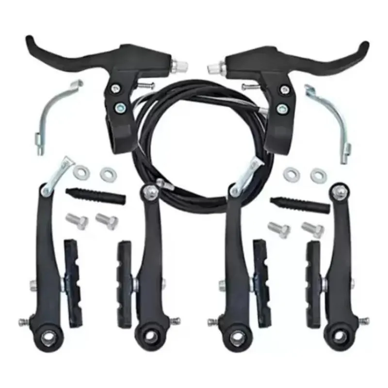 3x Jogo Completo De Freios V-brake Em Nylon Dianteiro/trasei