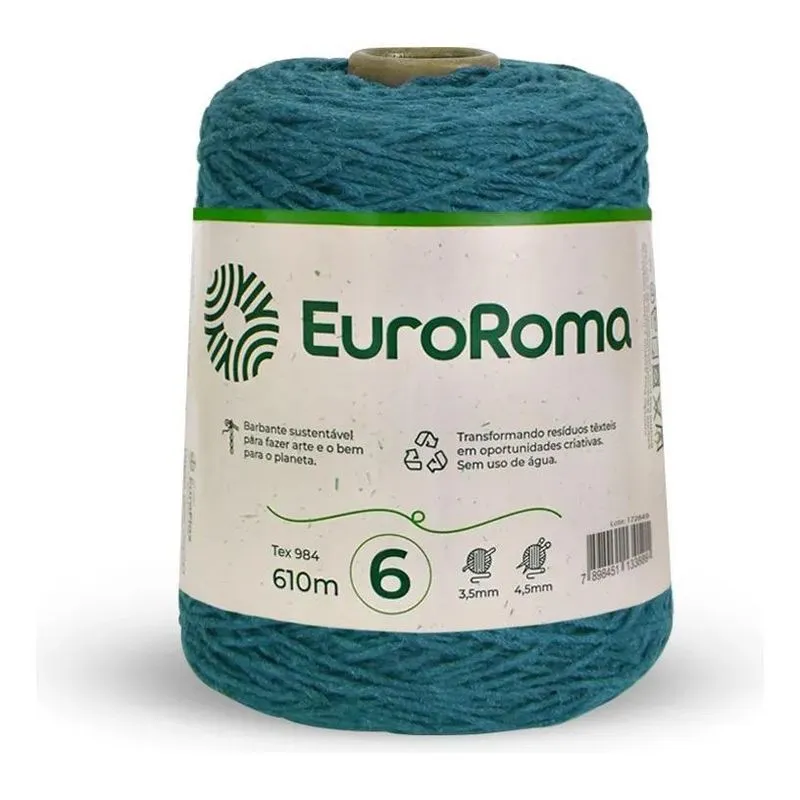 Barbante Euroroma (6 F 902 Azul Petróleo