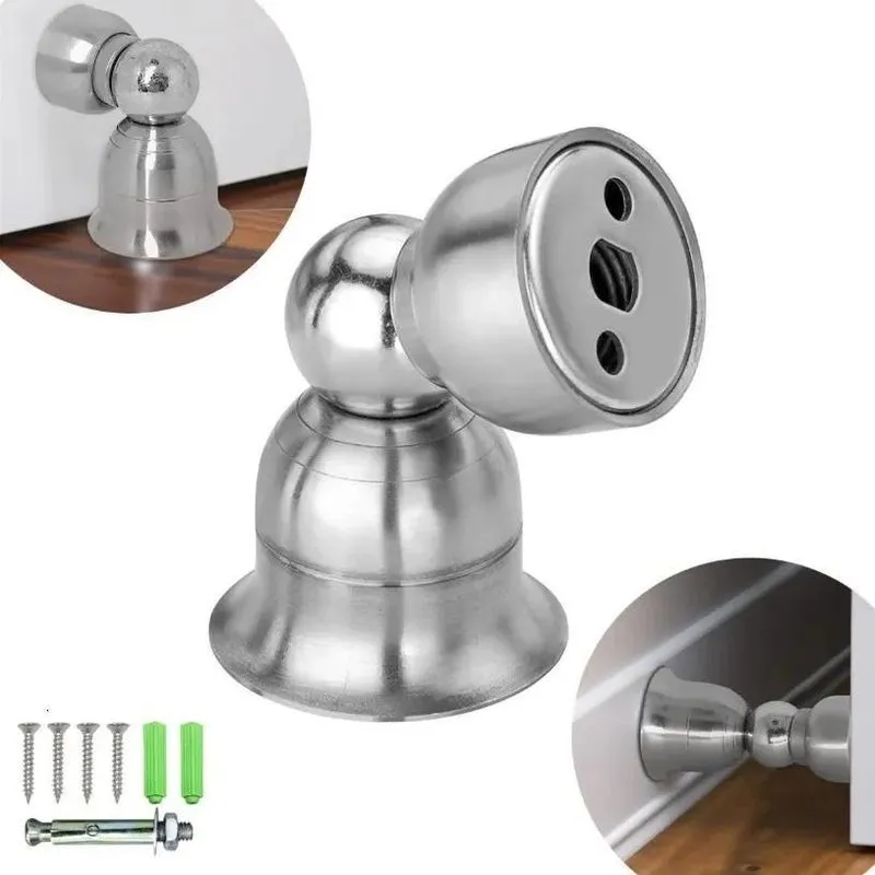 10x Fixador Trava Porta Magnético Prendedor Inox Escovado F