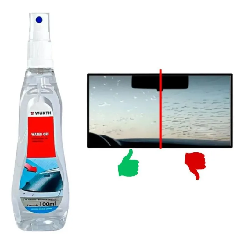 2x Water Off - Cristalizador De Para Brisa E Vidros Wurth 10