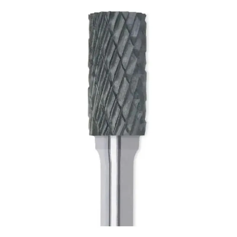 2x Lima Rotativa Cilíndrica Em Md 10mm Haste 6mm Rocast