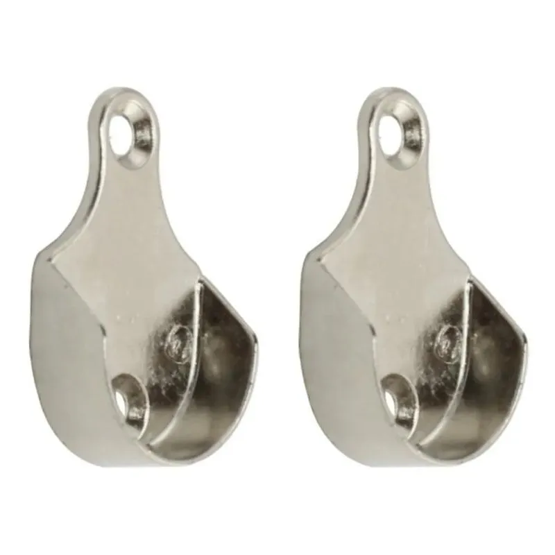 3x 2 Suporte Tubo Cabideiro Lateral Metal Redondo Guarda Rou