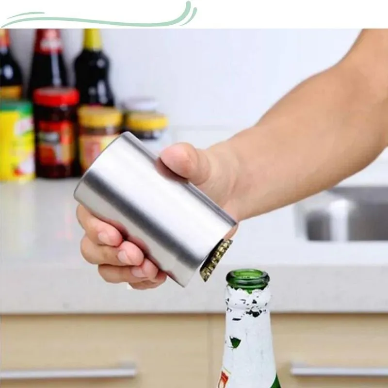 Abridor De Garrafa Magnético Em Aço Inox Cozinha Utilidades