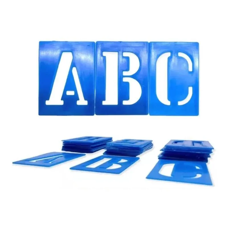 10x Letra Número 45mm Vazado Molde Pintura 36 Letras E Núme