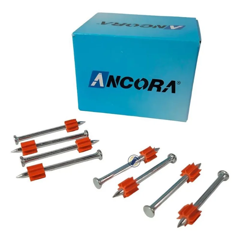 5x Pino Liso Ação Indireta 1/4 X 55mm Com 100 Peças Âncora