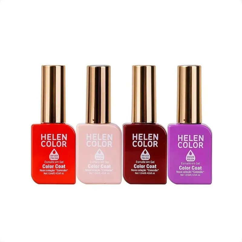 2x Kit Esmalte Em Gel Cores Mais Pedidas Conexão Camada Únic