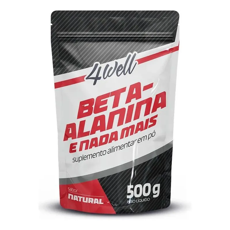 2x Suplemento Em Pó De Beta Alanina 4well Pouch 500g Sabor N