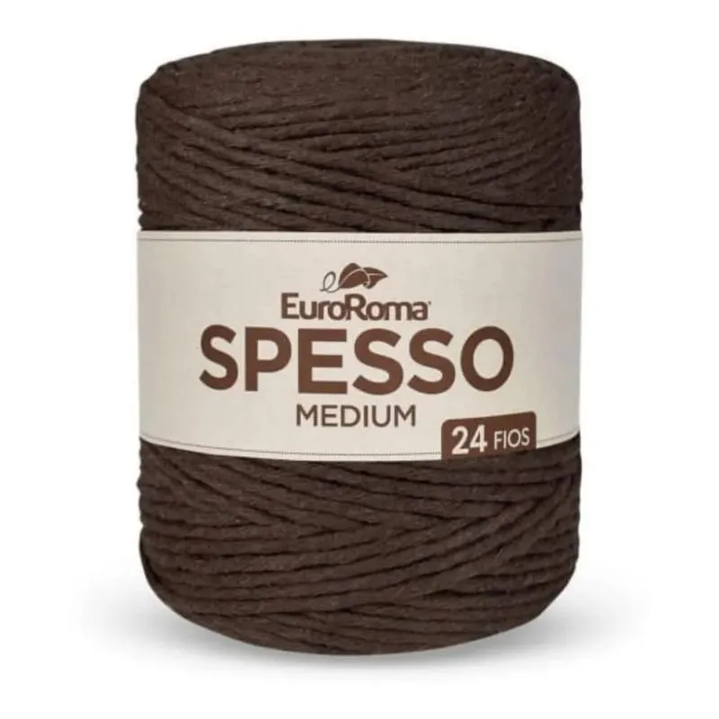 Barbante Spesso Euroroma 24 Fios 1kg Escolha Su Marrom