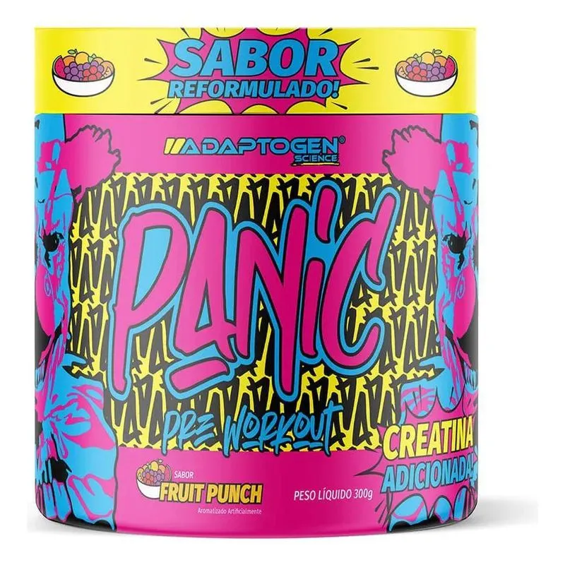 Suplemento Em Pó Adaptogen Science Panic Pré Treino Com Crea