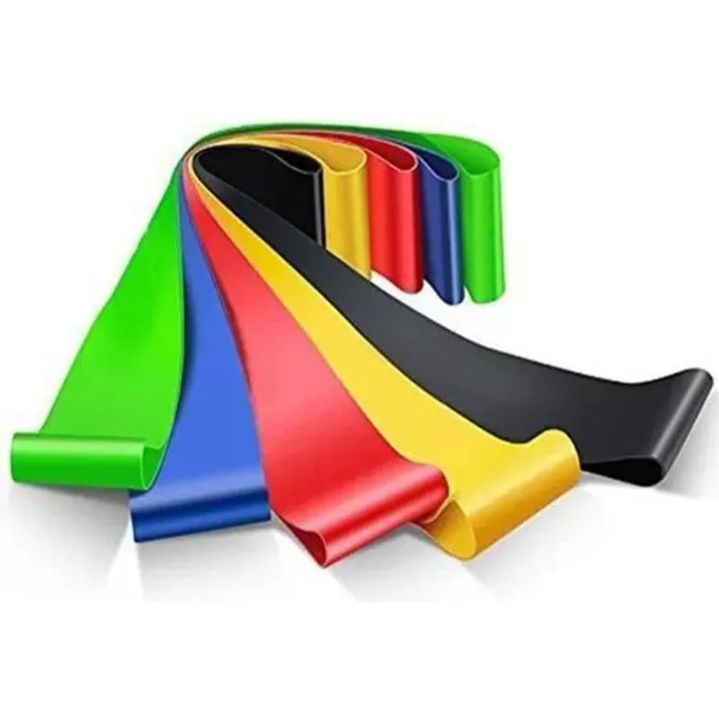 5x Kit 5 Faixas Elásticas Miniband 5 Resistências Treino P C