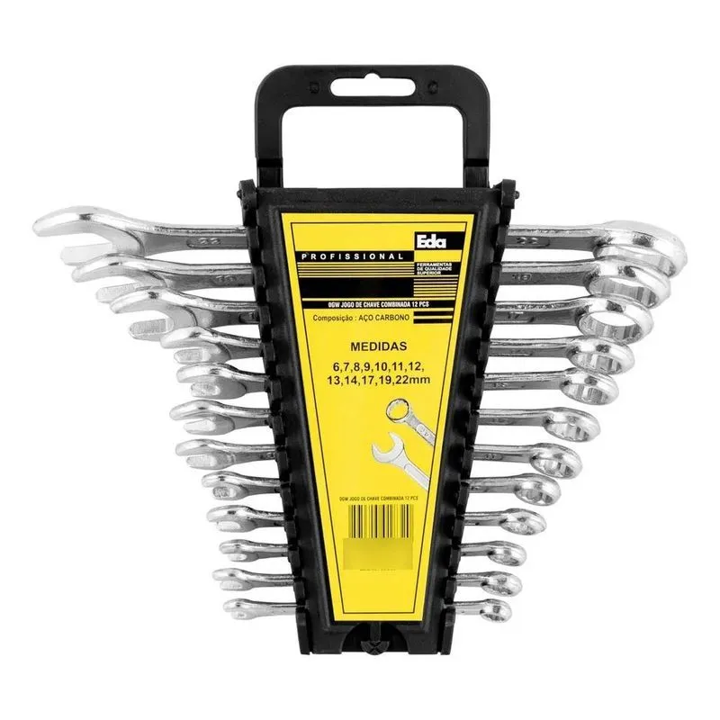 2x Jogo Chave Combinada Eda 12 Peças 6 A 22mm 0gw Hobby