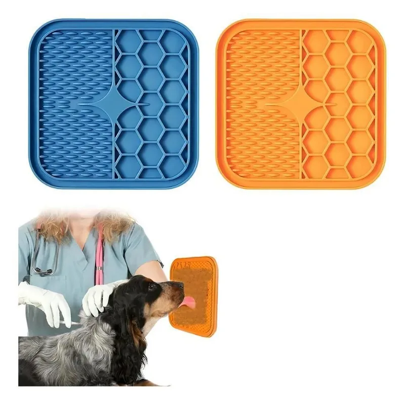 Tapete De Lamber Para Cães Gatos Comedouro Com Ventosa Pet C