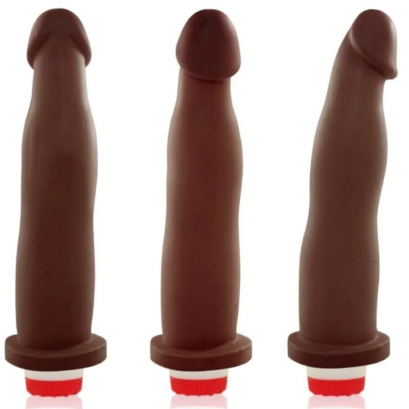 Vibrador Real Peter Fit Style Marrom 17,4x2,5cm - Sex Shop