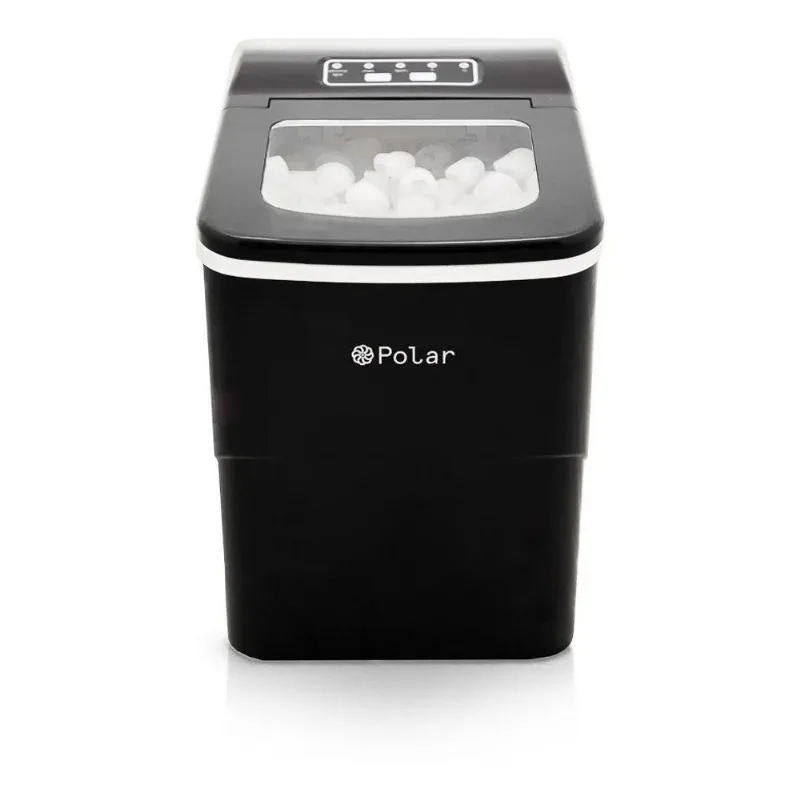 3x Máquina De Gelo Polar - Ice Maker - Preto 15kg Dia