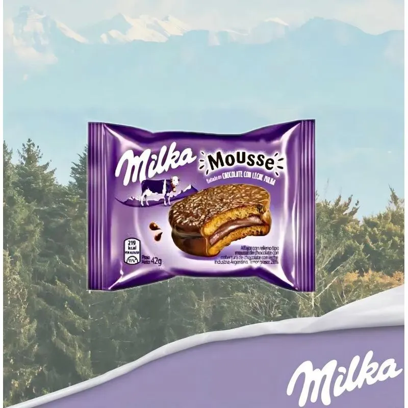 5x Alfajor Argentino Milka Mousse 42g