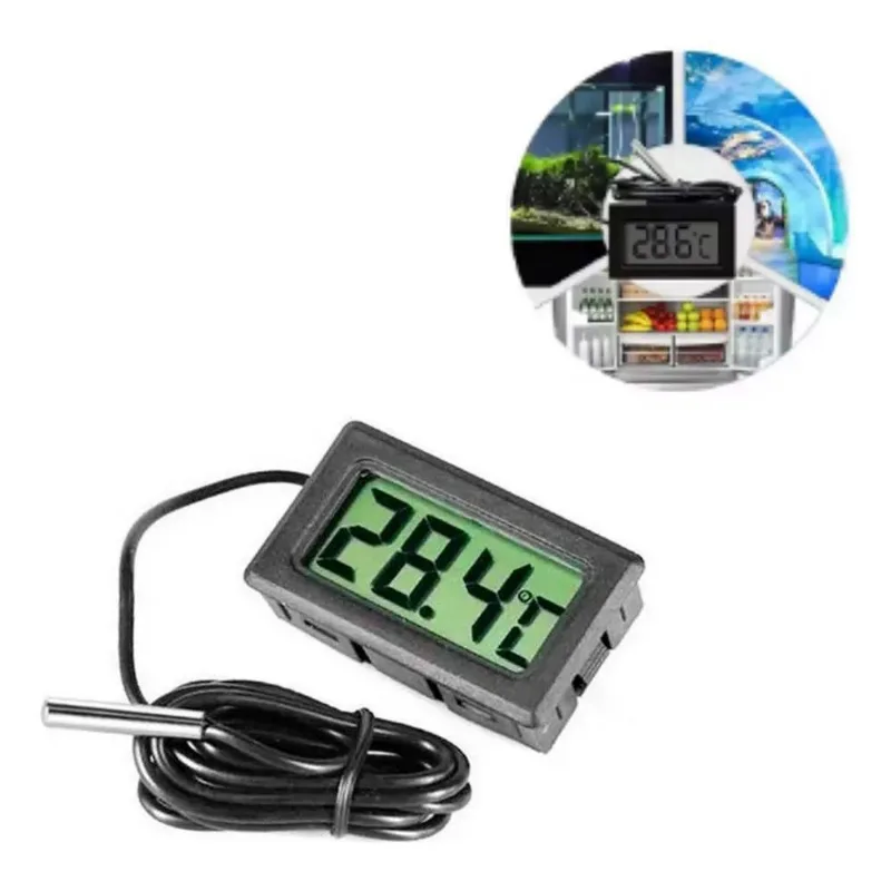 5x Medidor De Temperatura Digital Com Sensor Externo Termome
