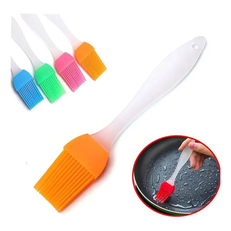 10x Kit 3 Pincéis Para Culinária, Cozinha, Churrascos, Molh