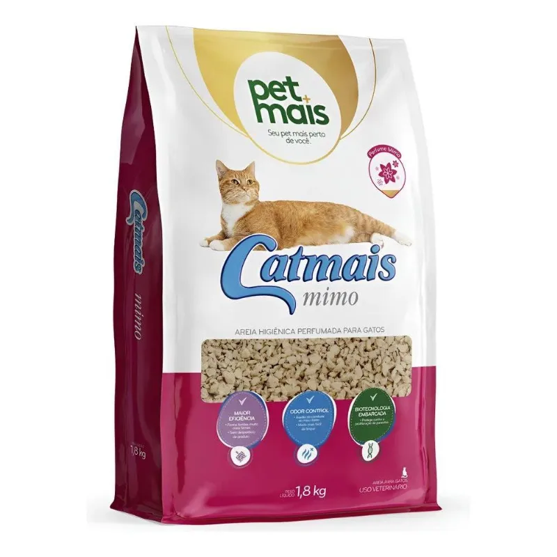 Granulado Sanitário Cat Mais Perfume Mimo 1,8kg Petmais