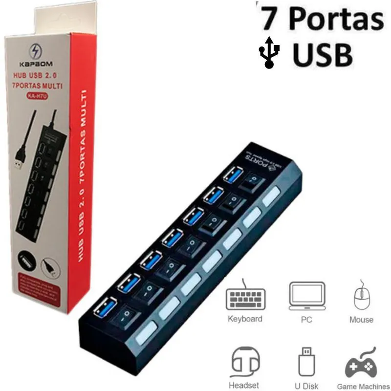 Adaptador Usb Com Chave Para Teclado E Mouse