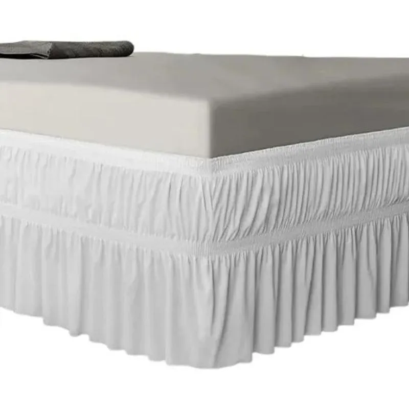 3x Saia Para Cama Box Solteiro 2 Elástico Ajustável Em Malha
