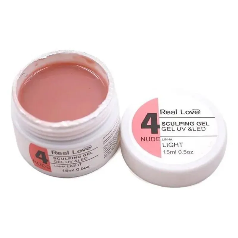 Sculping Gel Real Love Nude 4 Gel Uv E Led 15ml