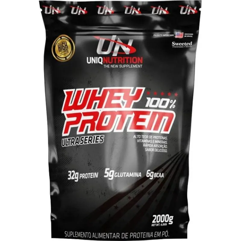 10x Whey 100% Protein 2kg Uniq Nutrition Sabor Baunilha