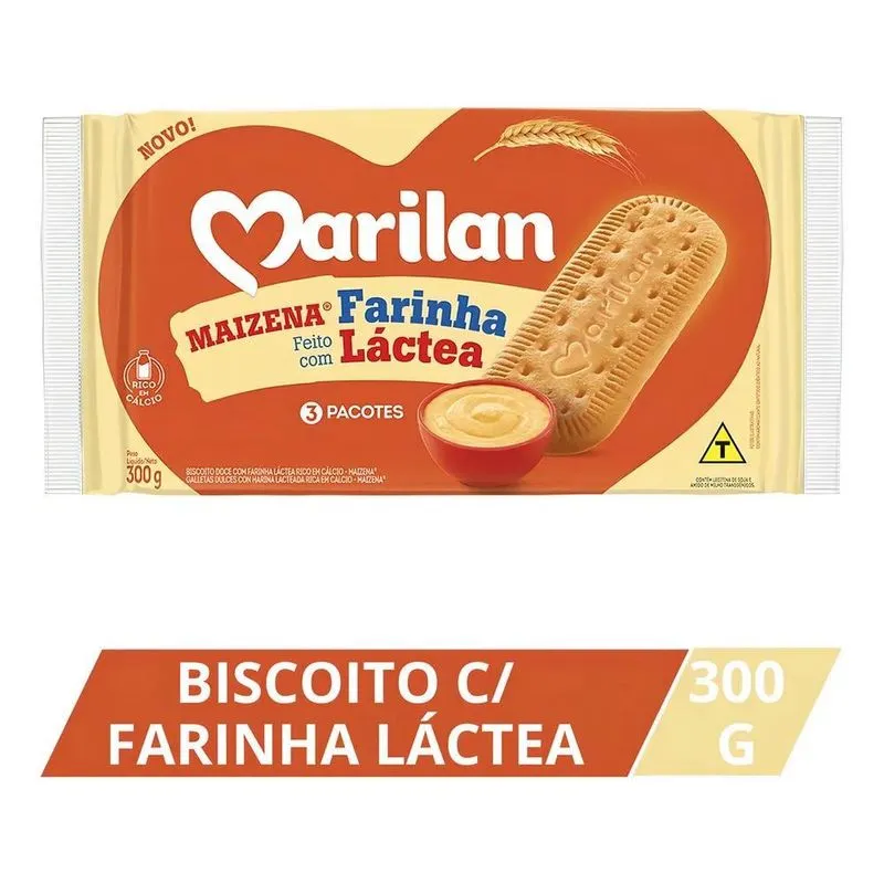 5x Marilan Alimentos Marilan Bolacha Doce Maisena - Farinh